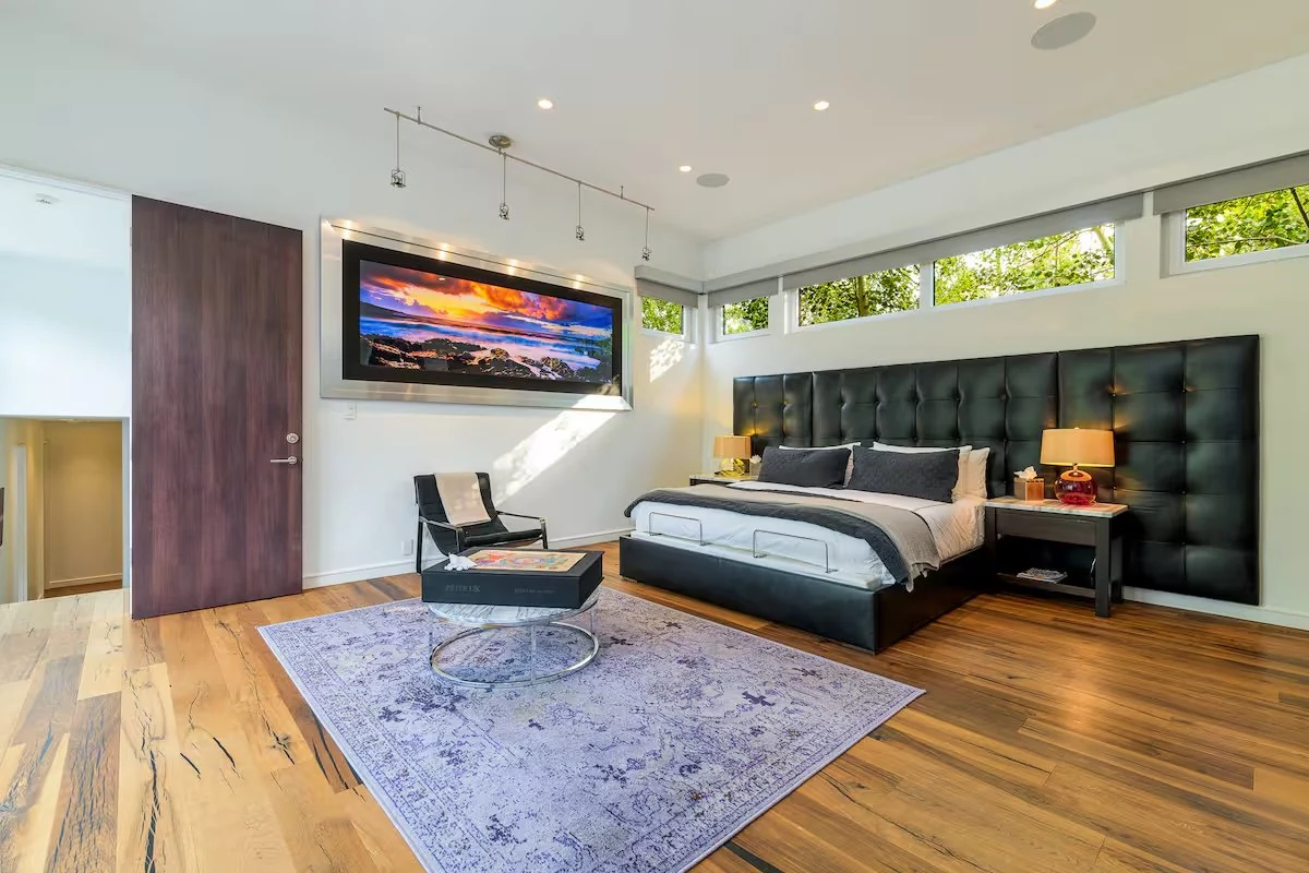 Bedroom opening to outdoor views
