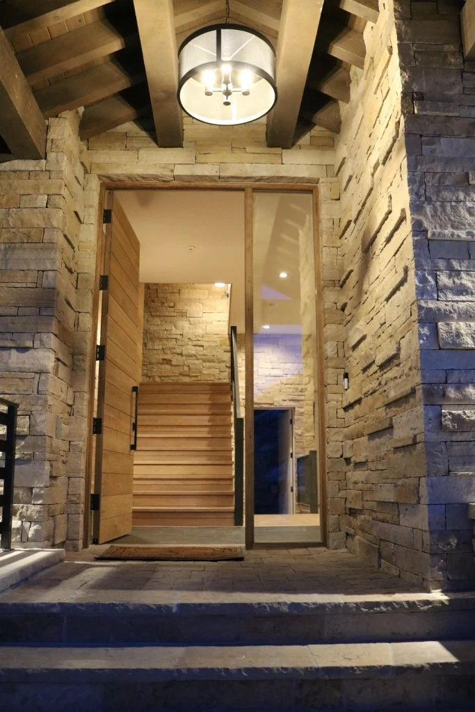 Residential entry and hallway
